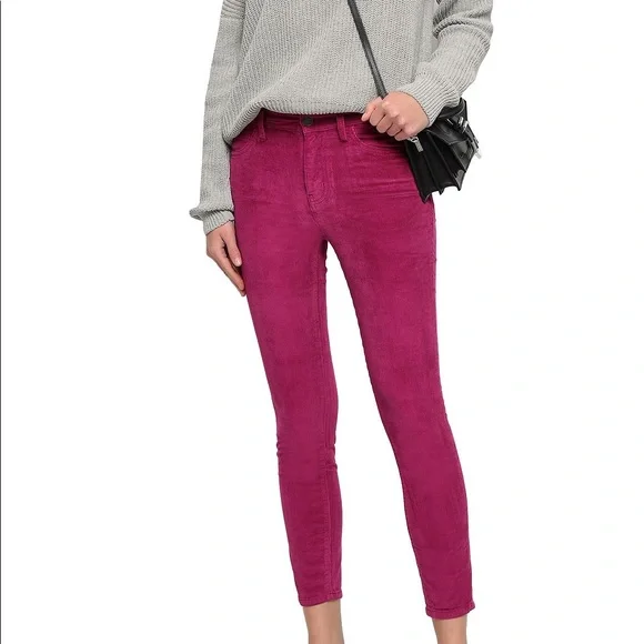 SOLD (on eBay): Current/Elliott The Stiletto Corduroy Skinny Jeans Pink, Sz 25 - Picture 4 of 5